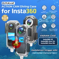 PULUZ Diving Case Cover Transparent Camera Waterproof Underwater Surveillance Diving Insta360 X2 ONE