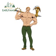 EARLFAMILY 13cm x 7.8cm The Seven Deadly Sins Escanor Car Stickers Cool Rearview MirrorCampervan Bum
