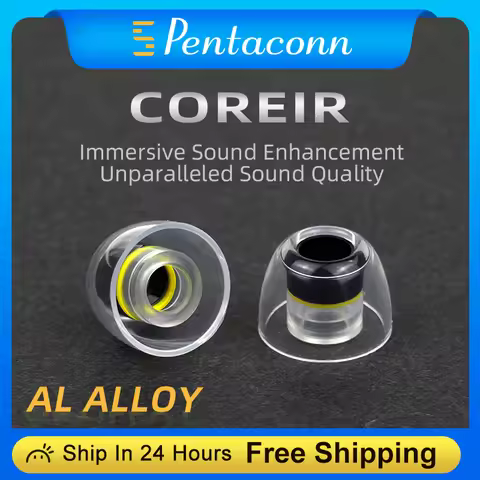 Pentaconn COREIR Al Alloy Aluminum Eartips for In-Ear Monitor IEM HiFi Earphone 4 Sizes Eartips earp