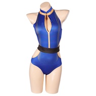 Fallout Lucy Original Sexy One Piece Blue Swimsuits Swimwear Cosplay Costume Outfits Halloween Carni