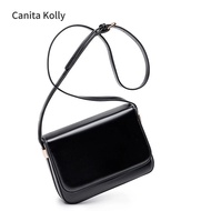 Canita Kolly Genuine Leather Female Bag Messenger Bag Retro Shoulder Bag Cowhide Small Square Bag
