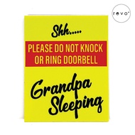 FUNNY CUTE DO NOT KNOCK, DO NOT DISTURB, DND WARNING & INSTRUCTION & NOTICE SIGN
