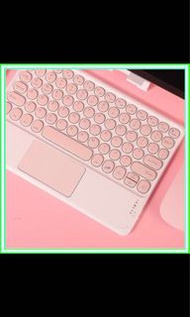 Ipad Bluetooth keyboard 藍芽鍵盤 iPad Air iPad Pro iPad iPad mini case with keyboard with touchpad with mouse 藍牙鍵盤 觸控鍵盤 藍牙鼠標 iPad保護殼 iPad保護套 暗夜綠色 櫻花粉紅色 抹茶綠色