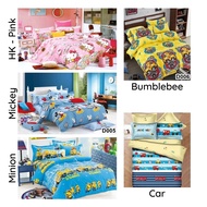 Cute Cartoon | Tsum Tsum Design Fitted Bedsheet [Single | Queen | King]