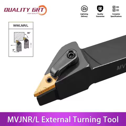Q.Grt MVJNR2020K16 MVJNR1616K16 MVJNR2525M16 External Turning Tool Holder VNMG Carbide Inserts MVJNR
