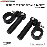 Motorcycle Rear Foot Pegs CT125 Pedal Bracket Rest Footpeg CNC for CT125 Trail 125 Hunter Cub Black