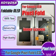 7.6" Foldable OLED Inner Screen For Google Pixel Fold 5G LCD G9FPL Display Touch Screen Digitizer As