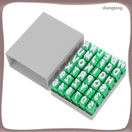 🔧 1set Green Alphabet Clay Stamp Kit With 26 Letters Para sa DIY Pottery Tools