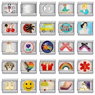 Stainless Steel Cartoon DIY Italian Module Bracelet Italian Charm Bracelet