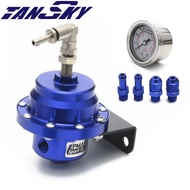 Epman Sport Universal Adjustable Fuel Pressure Regulator Oil Gauge AN6 1/8NPT Fitting End EPRT92B