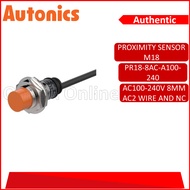 AUTONICS PROXIMITY SENSOR M18 AC100-240V 8MM AC2 WIRE NC(AUTO-PR18-8AC-A100-240)