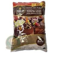 Tulip โกโก้ ผงโกโก้ ตรา ทิวลิป​  100% สีเข้ม ขนาด 440 กรัม