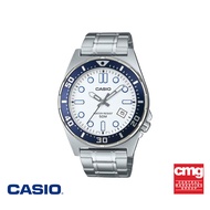 CASIO นาฬิกาข้อมือ CASIO รุ่น MTD-135D-7AVDF สายสแตนเลส สีขาว