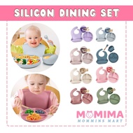 🇲🇾𝐑𝐄𝐀𝐃𝐘 𝐒𝐓𝐎𝐂𝐊🇲🇾 5 IN 1 Baby Silicone Dining Set