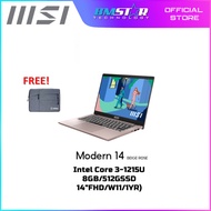 MSI Modern 14 C12M-258MY (i3-1215U/8G/512GSSD/14"FHD/W11/1YR) Beige Rose