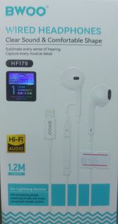 BWOO 全新行貨 Iphone專用 lightning 接口耳機 earpods Touchness apple MFI 認證耳塞耳機