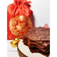 福满满上等精选肉干 烟熏切片猪肉 dried meat /Smoky BarBQ Pork Slice Bakkwa/Jerky 500g