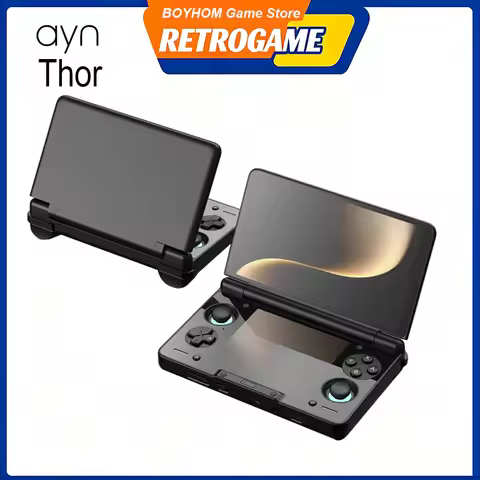 AYN THOR Clamshell Handheld Game Console 6" 120Hz AMOLED Snapdragon 8 Gen 2 4K DP Output Snapdragon 