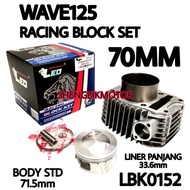 WAVE125 RACING BLOCK LINER 68MM 70MM BLOCK W125 LEO