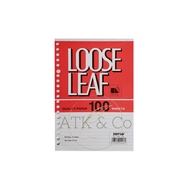 Joyko A5 20 Holes Loose Leaf Contents - A5 Ruled Paper Binder Paper Refill 100 Sheets