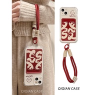 New! Soft Card Holder red rich font Case OPPO a60 Reno 11f Realme c55 c63 12pro plus note 50 C51s C6