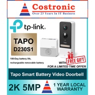 TP-Link TAPO  D230S1 Smart Battery Video Doorbell IP/CCT/Camera (1 year Warranty from Ban Leong Technologies )