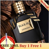 LONKOOM Minyak Wangi Perfume tahan lama Black Oud/Rose untuk lelaki/wanita (100ml)