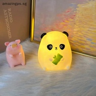 [amazingps] Kawaii Night Lamp Bunny Lamp Creative Night Lamp Desk Bunny Decoration Bedroom Bed Lamp 