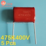 5Pcs/lot CBB21/CBB22 475K400V 475J 4.7UF Inverter Welding Machine CBB Thin Film Capacitor 400V 475J 