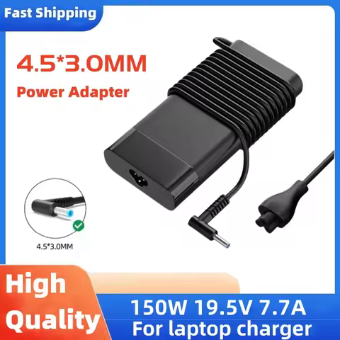 150W 19.5V 7.7A 4.5*3.0MM AC Laptop Power Adapter Charger For HP Zbook/Studio G3 G4 G5 G6 OMEN 15 17