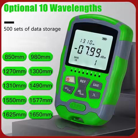 Rechargeable Optical Power Meter Mini Optical Power Meter Red Light Optic Cable Power Tester with US