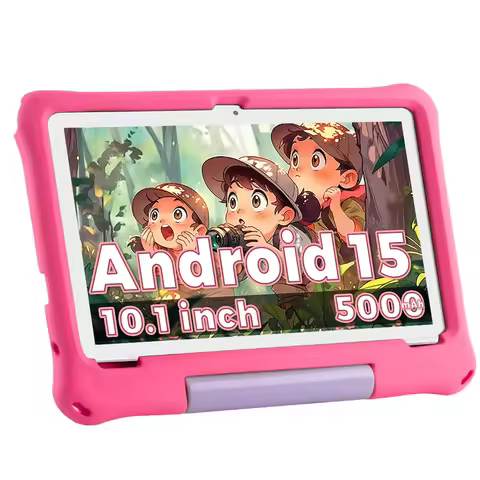 10.1 Inch Kids Tablet Android 15 8GB RAM 64GB ROM 1TB Expand WiFi6 5000mAh 13H Learning Time Kids Ta