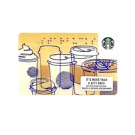 Braille Cups Starbucks Card US Card 2018