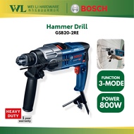 BOSCH GSB20-2RE Impact Drill 800W/ Hammer Drill Heavy Duty / Bosch Drill / Mesin Tebuk Lubang / Mesi