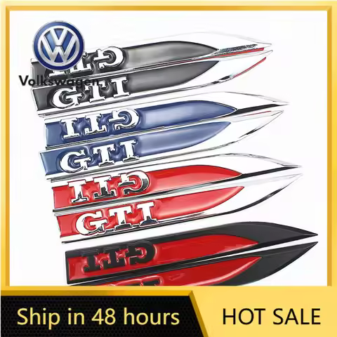 VW 2026 Hot Metal Sticker GTI Fender Side Emblem for VW Golf 2 3 4 5 6 7 GTI MK2 MK3 MK4 MK5 MK6 MK7