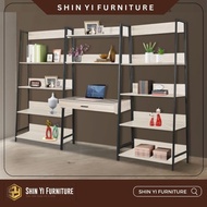 [SARAWAK] STUDY TABLE STUDY RACK IRON MULTIPURPOSE RACK DISPLAY CABINET WITH DRAWER/MEJA BELAJAR /FU