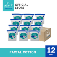 AIME Cotton Pad 90G เอเม่ สำลีแผ่นทำความสะอาดผิวหน้าห่อใหญ่ (12 ห่อ)