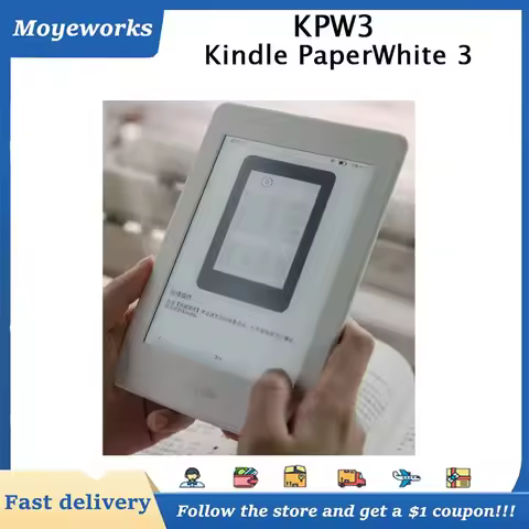 Used Kindle PaperWhite 3 E-reader 4GB with Backlight 6' E-ink Screen 300ppi 1420mAh Battery KPW3 E-B
