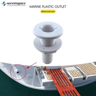 SECRETSPACE Marine Boat Thru Hull Fitting Connector Plastic Boat Drain Bilge Pump Plumbing For 5/8, 3/4, 1 Inch Hose C8K2