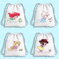 D1sn3y Princess 1 Canvas Drawstring Bag Canvas Tote Bag/