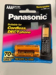 Panasonic 3A 1.2V 650mAH NiMH充電池 室內無線電話 專用電池