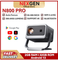 NEXGEN N800 PRO Projector WIFI Dual Band  Home Ultra HD Smart Projector Decoding 4K Bedroom Living R