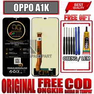 LAYAR FREE/ FREE GLUE + SCREWDRIVER LCD TOUCHSCREEN OPPO A1K TOUCH SCREEN A1K FULLSET OEM QUALITY Or