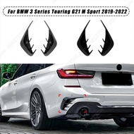 For BMW 3 Series G21 Rear Bumper Side Canards Splitter Air Vent Outlet Cover Trim 330i 320i 330e M34