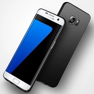 SAMSUNG S7 EDGE SOFTCASE MACARON PREMIUM BLACK SILICON SOFT CASE MATTE COVER CASING BLACK S7EDGE
