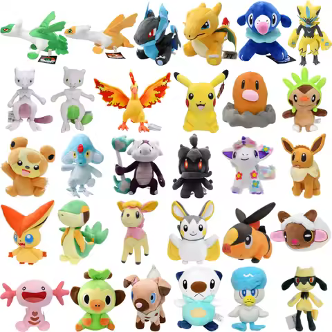 Pokemon Charizard X Y Mewtwo Latias Latios Plush Toys Snivy Victini Wooper Quaxly Oshawott Riolu Stu