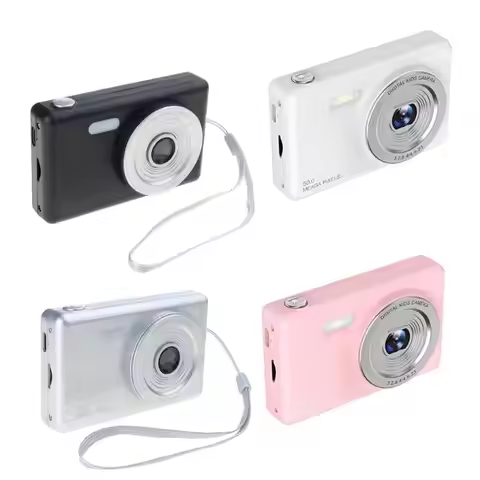 XXUC Digital Camera Anti Shake Point and Camera 4K 48MP Kids Camera for Teens Children 2.4inch Scree