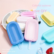 Outwalk Silicone Ice Cream Mould Ice Cube Tray Popsicle Barrel Diy Mold Dessert Ice Cream Mold With Popsicle Stick