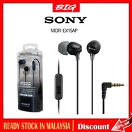 Sony MDR-EX15AP with 3.5mm Cable In-Ear Earphone Stereo Subwoofer Handsfree Headset with Mic