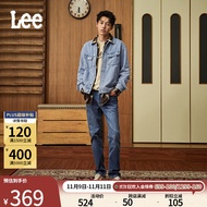 Lee726标准中腰直脚蓝色五袋款秋冬男士直筒牛仔裤休闲潮 中浅蓝（裤长31） 32(140-150斤可选)